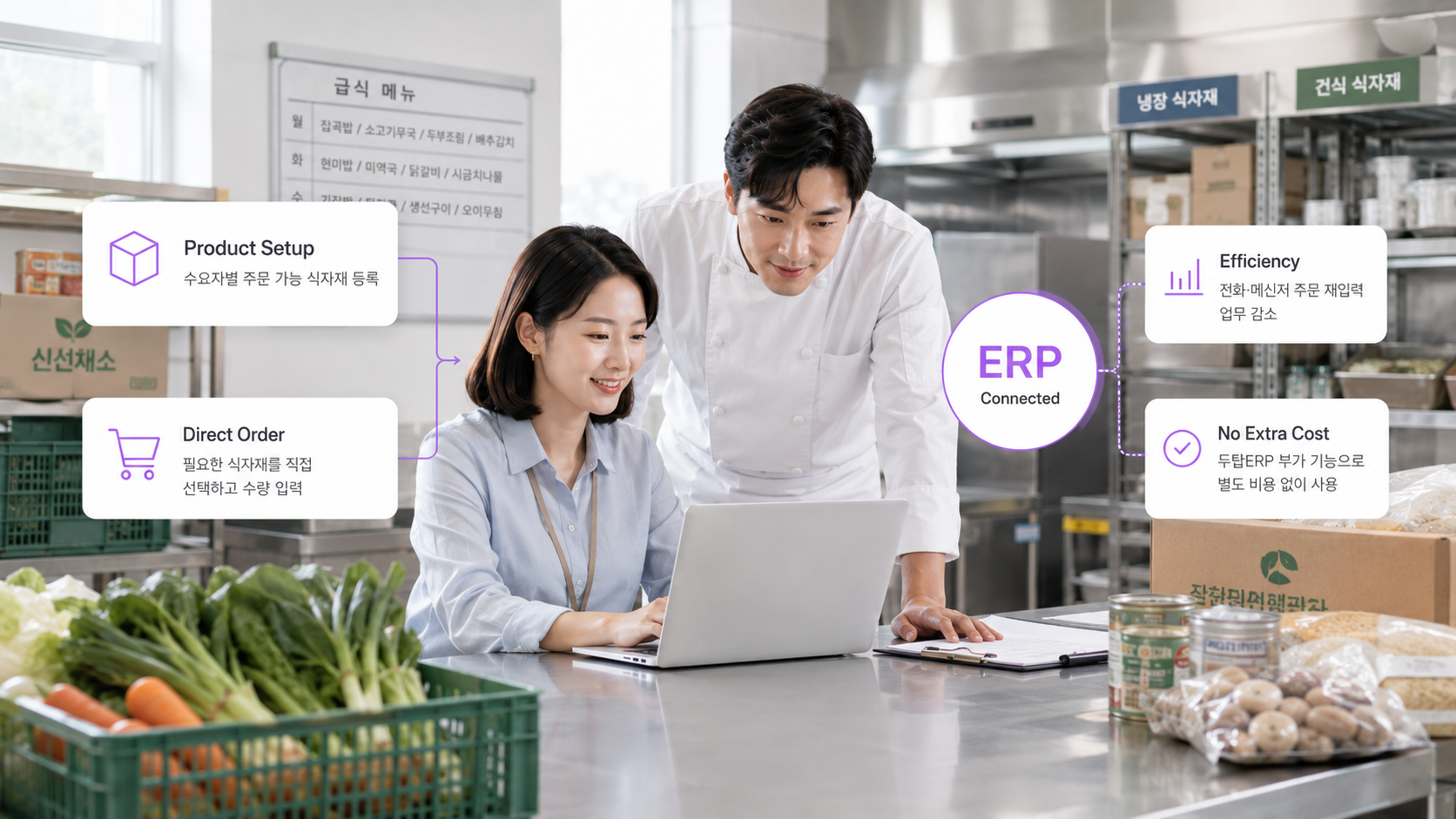 두탑Order 웹발주 시스템 화면